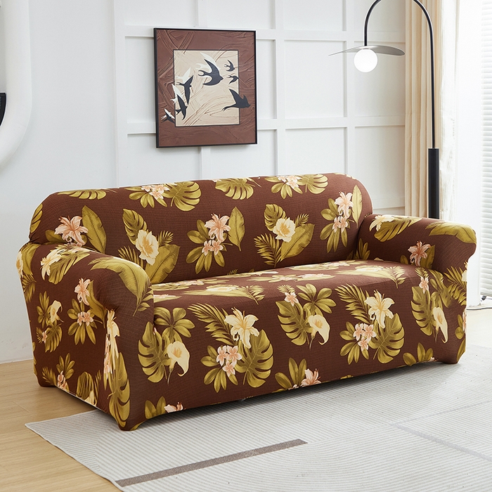 91家纺网 家纺一手货源 找家纺 逐日沙发套2025新款沙发套 维朵咖