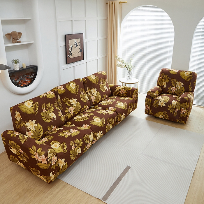 91家纺网 家纺一手货源 找家纺 逐日沙发套2025新款芝华仕沙发套 维朵咖