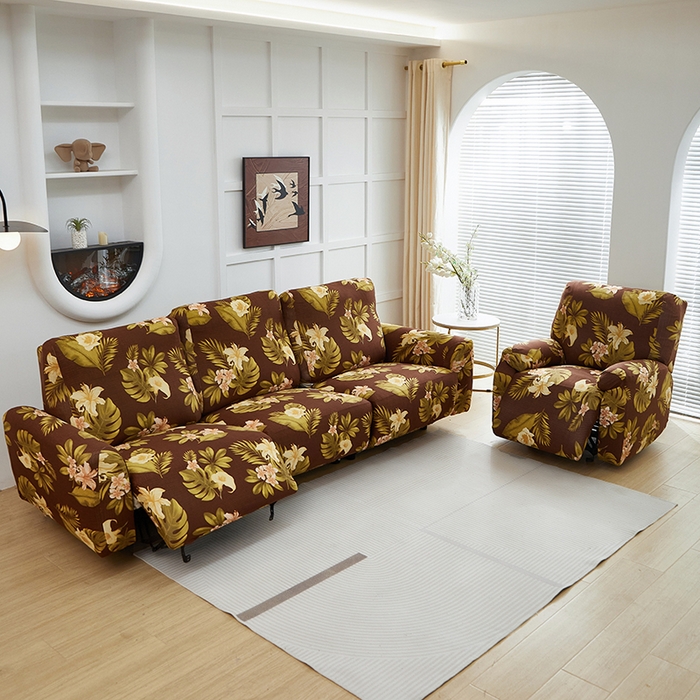 91家纺网 家纺一手货源 找家纺 逐日沙发套2025新款芝华仕沙发套 维朵咖