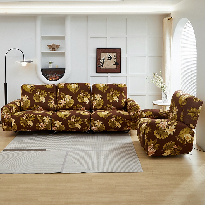 91家纺网 家纺一手货源 找家纺 逐日沙发套2025新款芝华仕沙发套 维朵咖