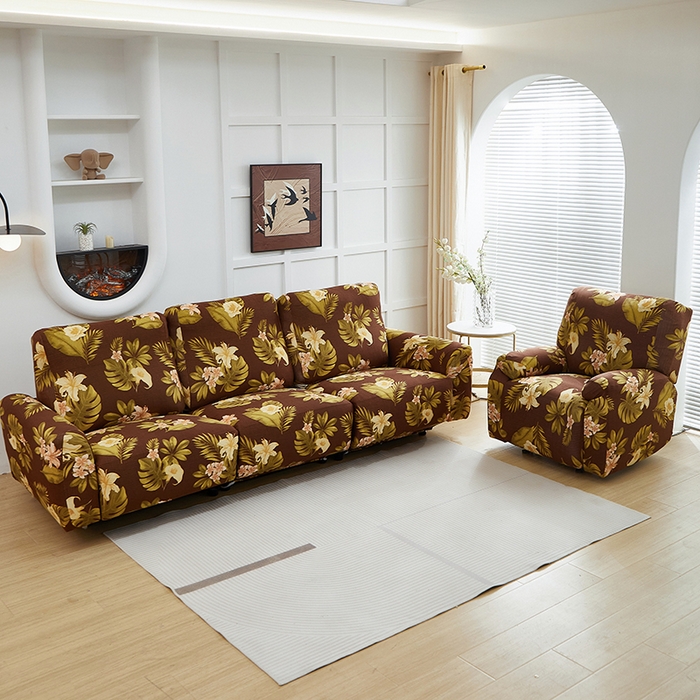 91家纺网 家纺一手货源 找家纺 逐日沙发套2025新款芝华仕沙发套 维朵咖