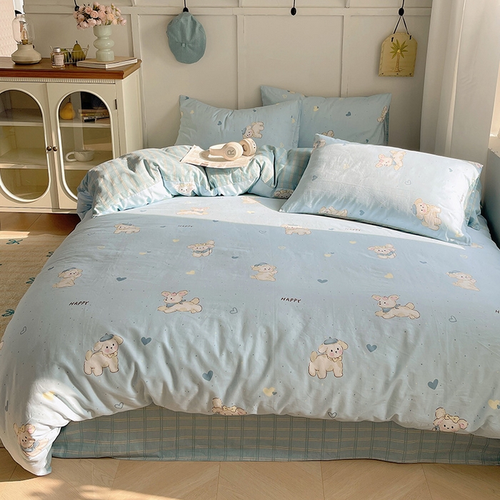 91家纺网 家纺一手货源 找家纺 （总）瑞莱 2025新款亲肤舒适全棉纯棉印花单被套系列