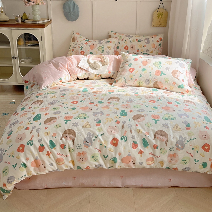 91家纺网 家纺一手货源 找家纺 （总）瑞莱 2025新款亲肤舒适全棉纯棉印花单被套系列