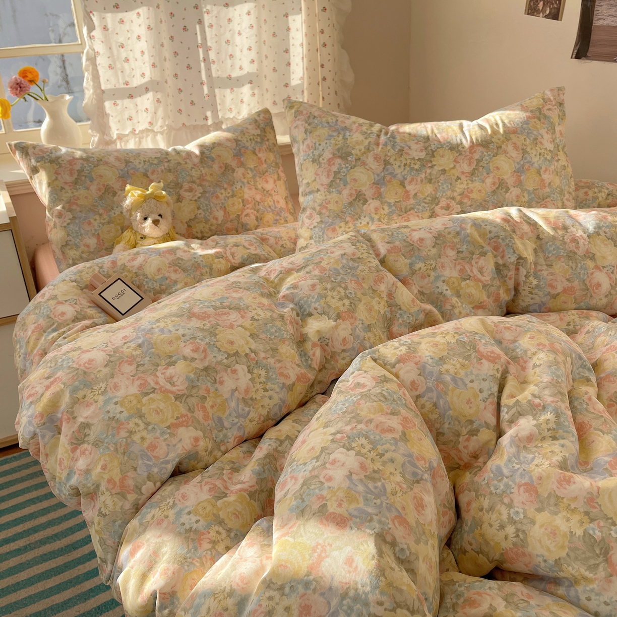 91家纺网 家纺一手货源 找家纺 （总）瑞莱 2025新款亲肤舒适全棉纯棉印花单被套系列