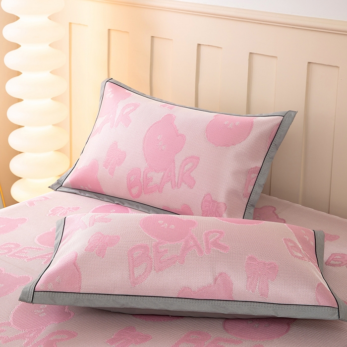 91家纺网 家纺一手货源 找家纺 （总）莱家富 2025新款A类凉感提花冰丝凉席