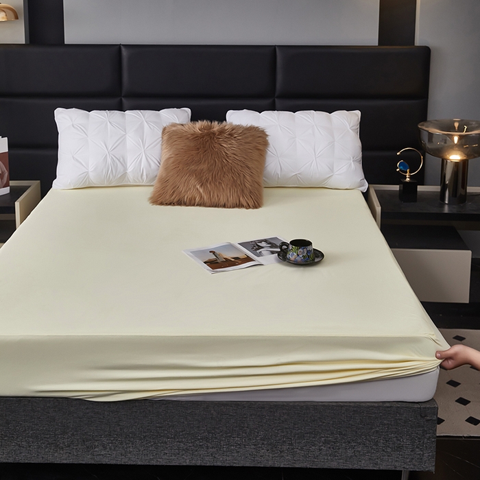 91家纺网 家纺一手货源 找家纺 （总）全美家居 2025新款高克重云柔针织棉防水床笠床笠单件单床笠