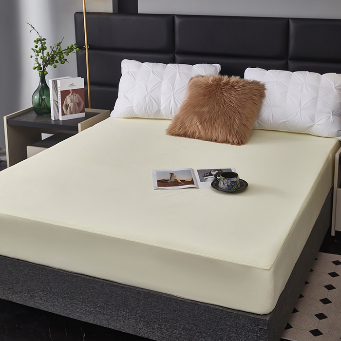 91家纺网 家纺一手货源 找家纺 （总）全美家居 2025新款高克重云柔针织棉防水床笠床笠单件单床笠