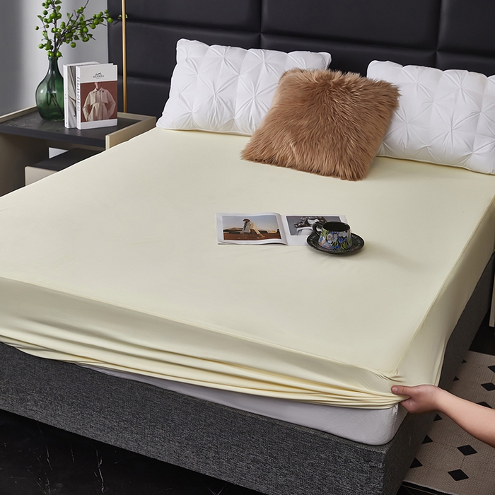 91家纺网 家纺一手货源 找家纺 （总）全美家居 2025新款高克重云柔针织棉防水床笠床笠单件单床笠