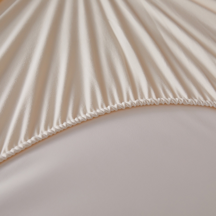 91家纺网 家纺一手货源 找家纺 全美家居 2025新款高克重云柔针织棉防水床笠床笠单件单床笠 奶昔白