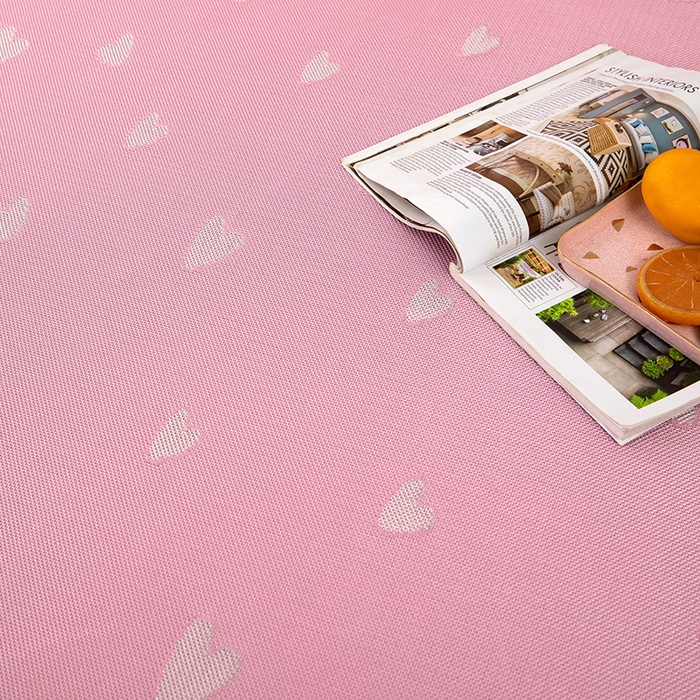 91家纺网 家纺一手货源 找家纺 莱家富 2025新款A类凉感提花冰丝凉席 心仪-粉