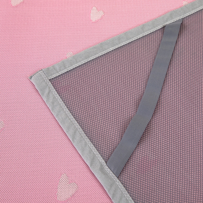 91家纺网 家纺一手货源 找家纺 莱家富 2025新款A类凉感提花冰丝凉席 心仪-粉