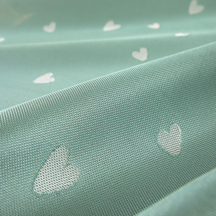 91家纺网 家纺一手货源 找家纺 莱家富 2025新款A类凉感提花冰丝凉席 心仪-绿