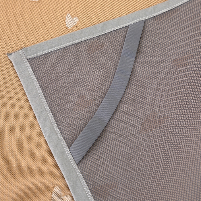 91家纺网 家纺一手货源 找家纺 莱家富 2025新款A类凉感提花冰丝凉席 心仪-奶咖