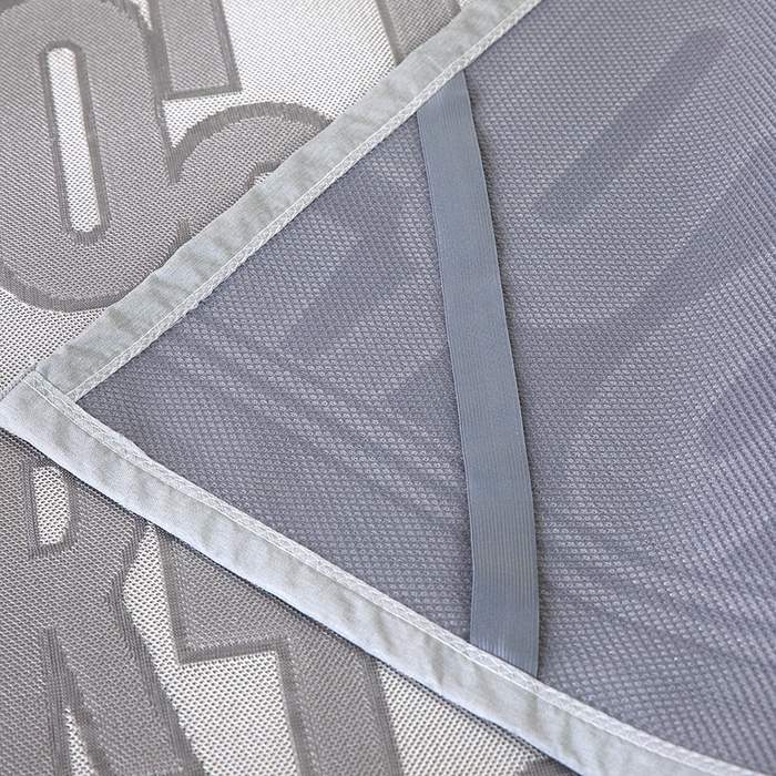 91家纺网 家纺一手货源 找家纺 莱家富 2025新款A类凉感提花冰丝凉席 字母涂鸦-灰