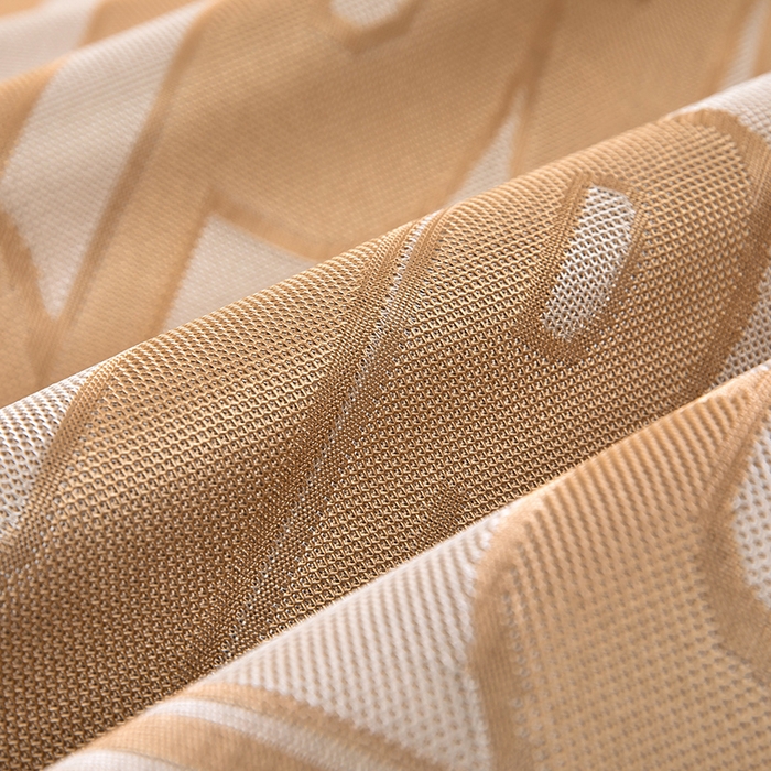 91家纺网 家纺一手货源 找家纺 莱家富 2025新款A类凉感提花冰丝凉席 字母涂鸦-奶咖