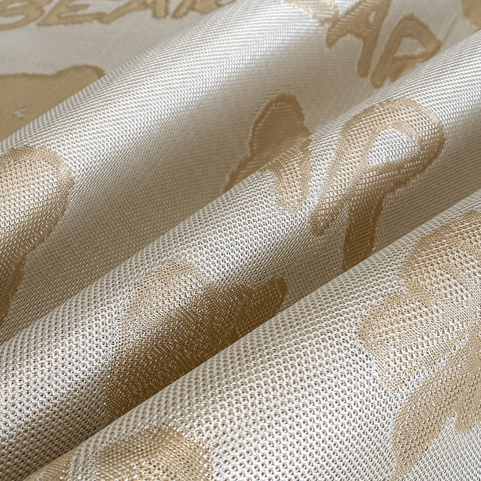 91家纺网 家纺一手货源 找家纺 莱家富 2025新款A类凉感提花冰丝凉席床裙款 快乐小熊-奶咖