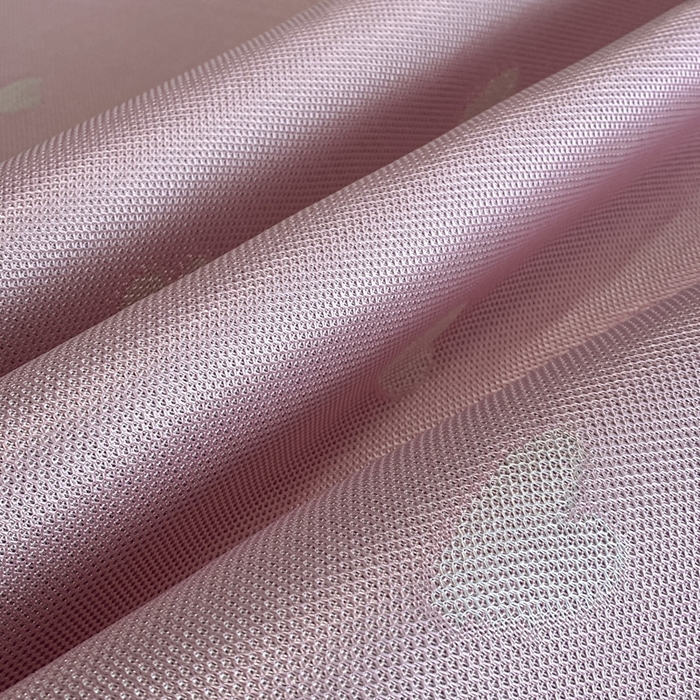 91家纺网 家纺一手货源 找家纺 莱家富 2025新款A类凉感提花冰丝凉席床裙款 心仪-粉