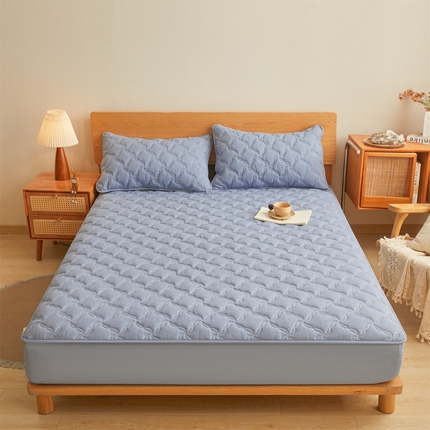 91家纺网 家纺一手货源 找家纺 （总）多谷家纺 2025新款纯棉色织大豆夹棉床笠