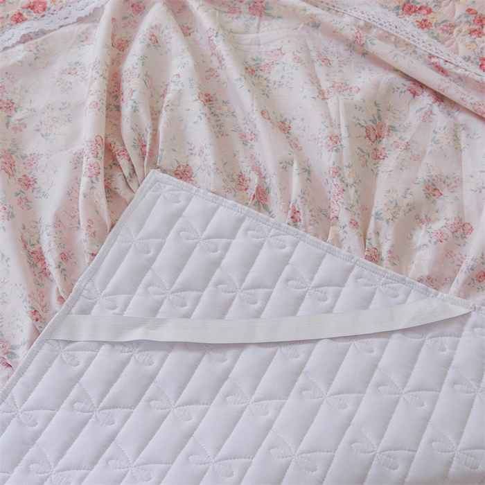 91家纺网 家纺一手货源 找家纺 （总）缦彩 2025新款全棉纯棉夹棉公主风花边床裙四件套