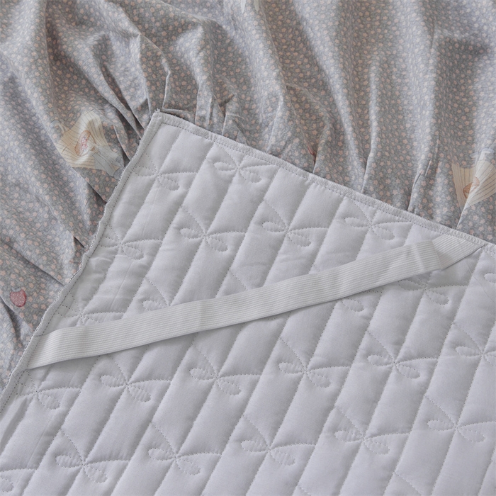 91家纺网 家纺一手货源 找家纺 缦彩 2025新款韩版A类全棉公主风纯棉夹棉床裙 小萝莉