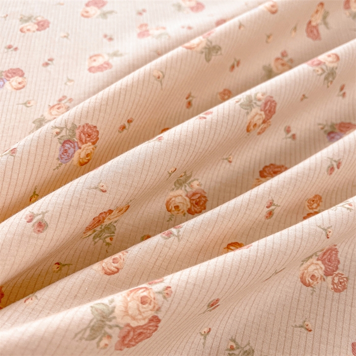 91家纺网 家纺一手货源 找家纺 缦彩 2025新款韩版全棉公主风纯棉床裙单品 沫沫小姐桔