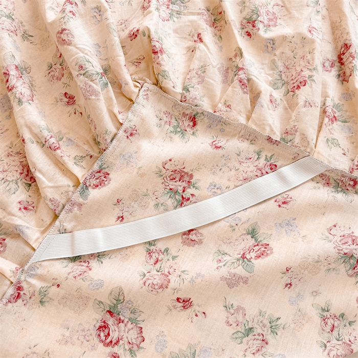 91家纺网 家纺一手货源 找家纺 缦彩 2025新款韩版全棉公主风纯棉床裙单品 蒂芙尼