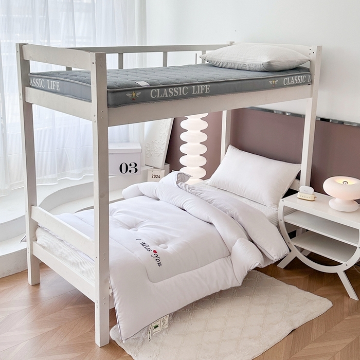 91家纺网 家纺一手货源 找家纺 （总）招财狼家纺 2024新款华夫格提花棉花床垫-学生立体款