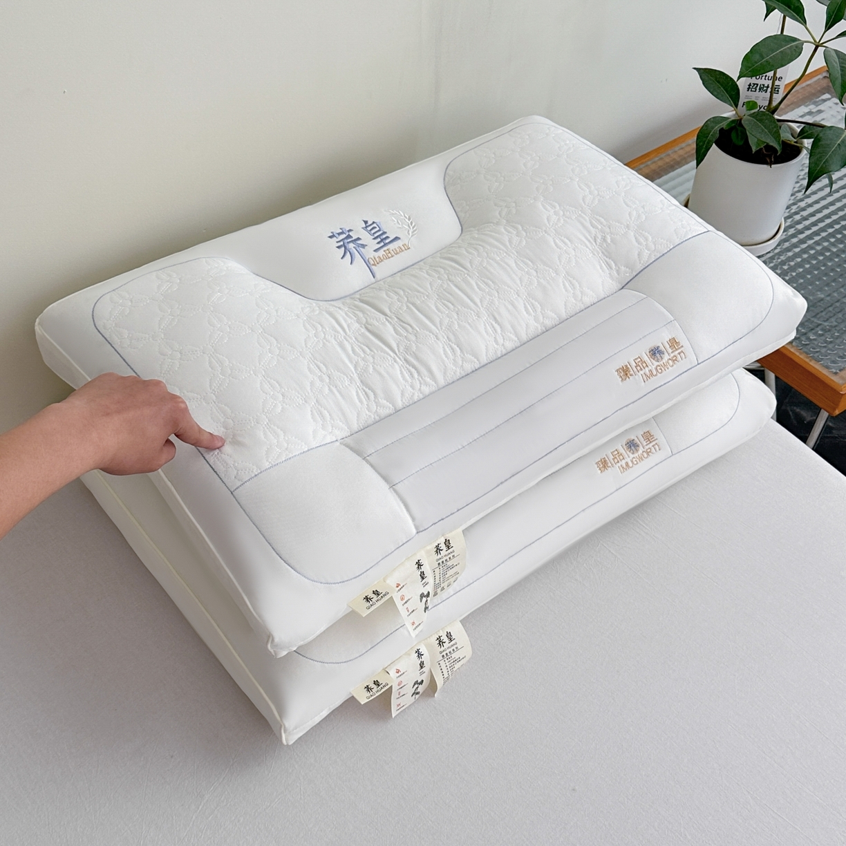 91家纺网 家纺一手货源 找家纺 （总）羽凡居 2025新款亲肤荞皇枕头枕芯