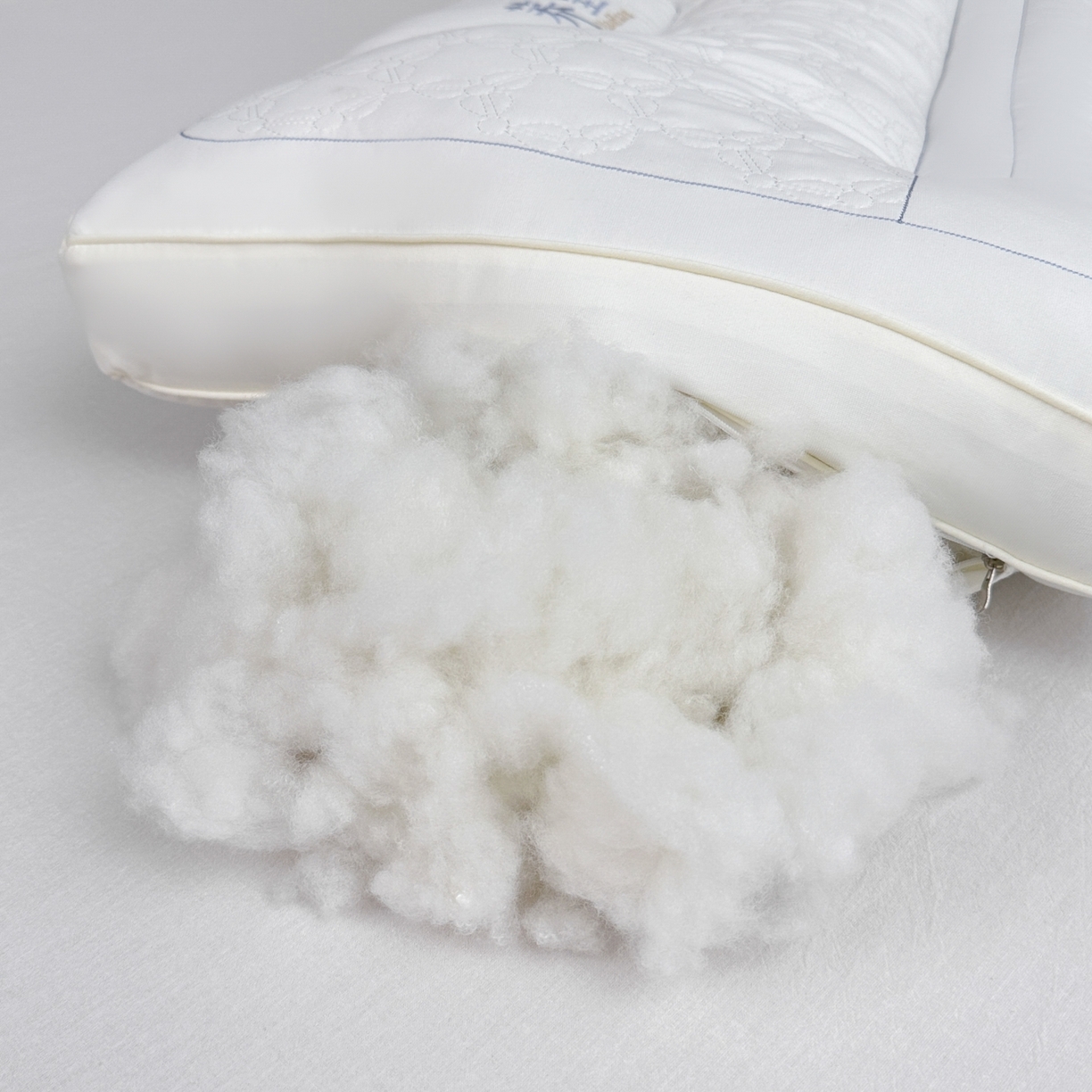 91家纺网 家纺一手货源 找家纺 羽凡居 2025新款亲肤荞皇枕头枕芯 白色 48*74cm/只