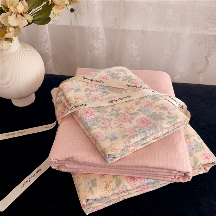 （总）优品阁 2025新款云感皱皱纱四件套