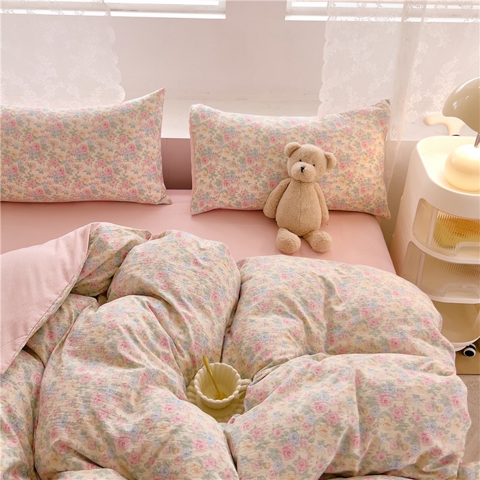 91家纺网 家纺一手货源 找家纺 （总）优品阁 2025新款云感皱皱纱四件套