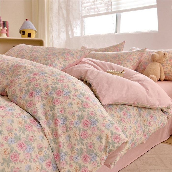 91家纺网 家纺一手货源 找家纺 （总）优品阁 2025新款云感皱皱纱四件套