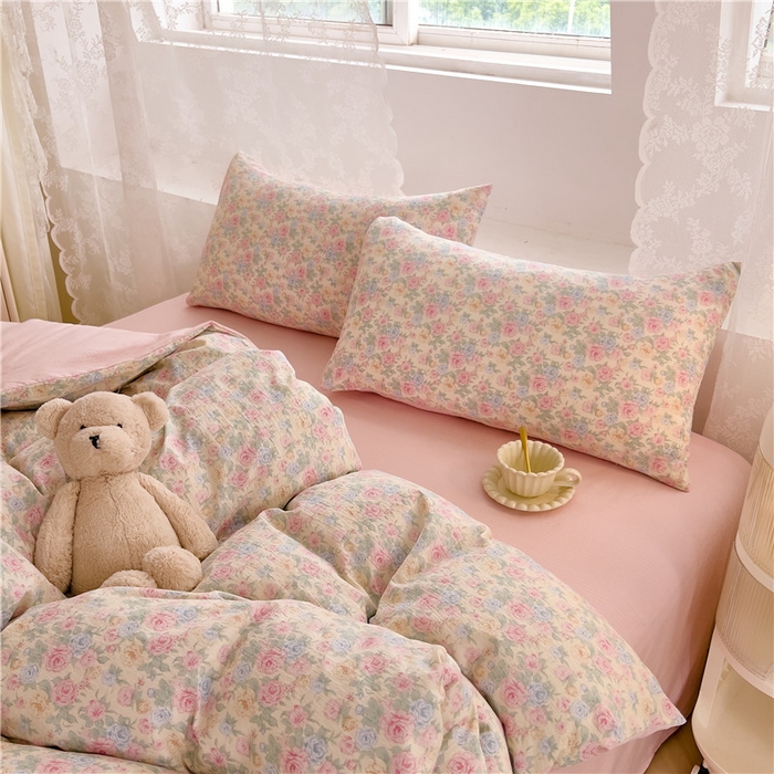 91家纺网 家纺一手货源 找家纺 （总）优品阁 2025新款云感皱皱纱四件套