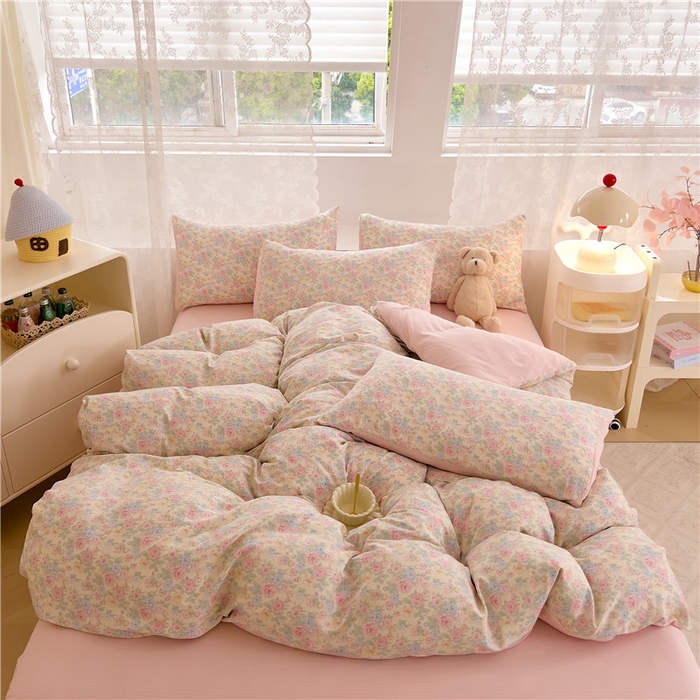 91家纺网 家纺一手货源 找家纺 （总）优品阁 2025新款云感皱皱纱四件套