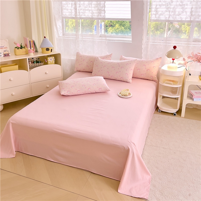 91家纺网 家纺一手货源 找家纺 优品阁 2025新款云感皱皱纱四件套 小美冰激凌