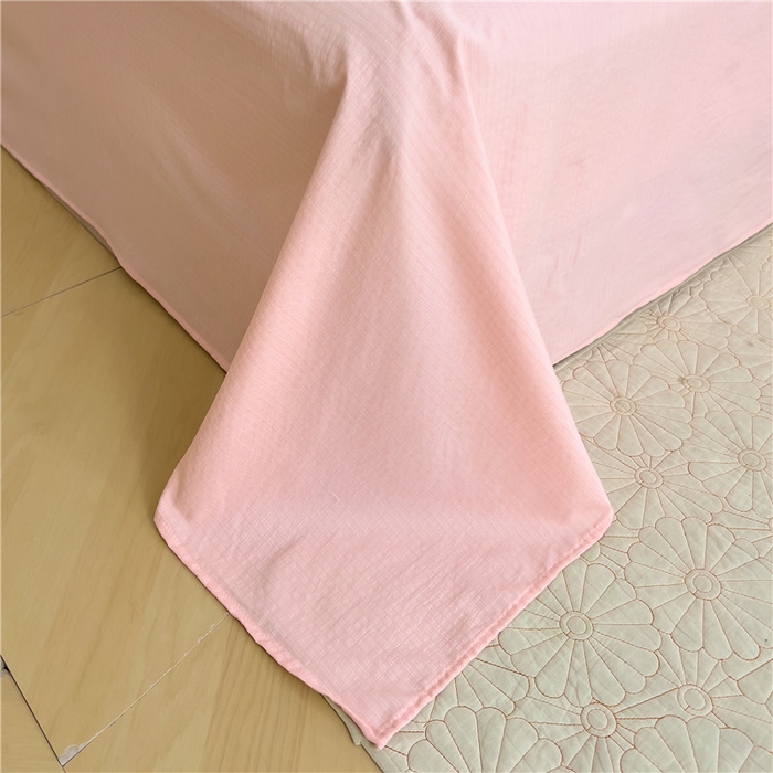 91家纺网 家纺一手货源 找家纺 优品阁 2025新款云感皱皱纱四件套 小美冰激凌