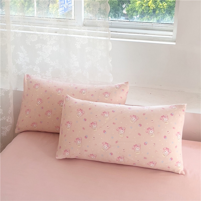 91家纺网 家纺一手货源 找家纺 优品阁 2025新款云感皱皱纱四件套 小美冰激凌