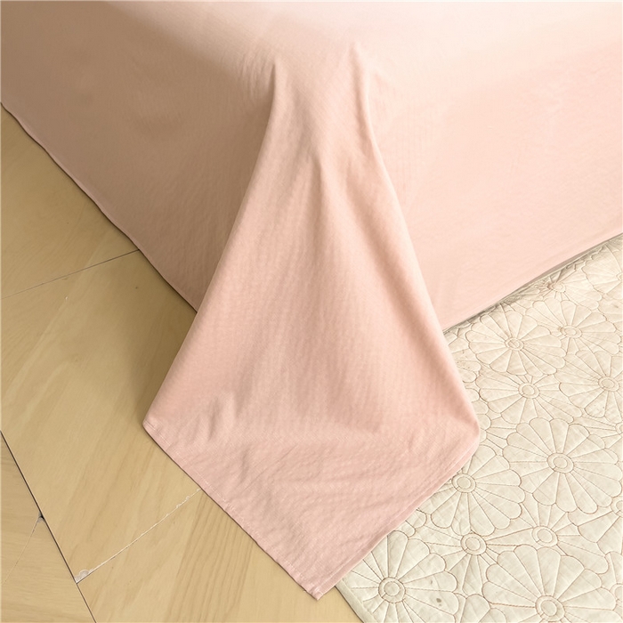 91家纺网 家纺一手货源 找家纺 优品阁 2025新款云感皱皱纱四件套 蔷薇花园