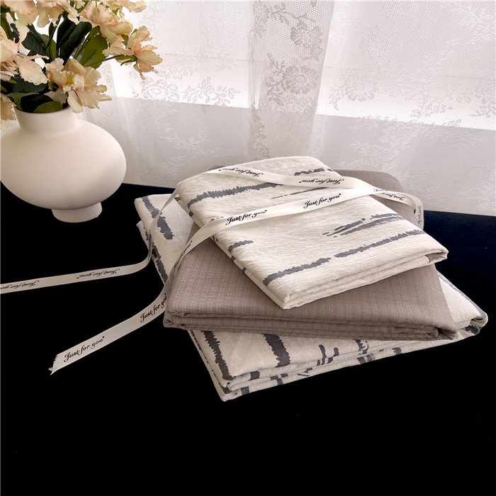 优品阁 2025新款云感皱皱纱四件套 凯伦