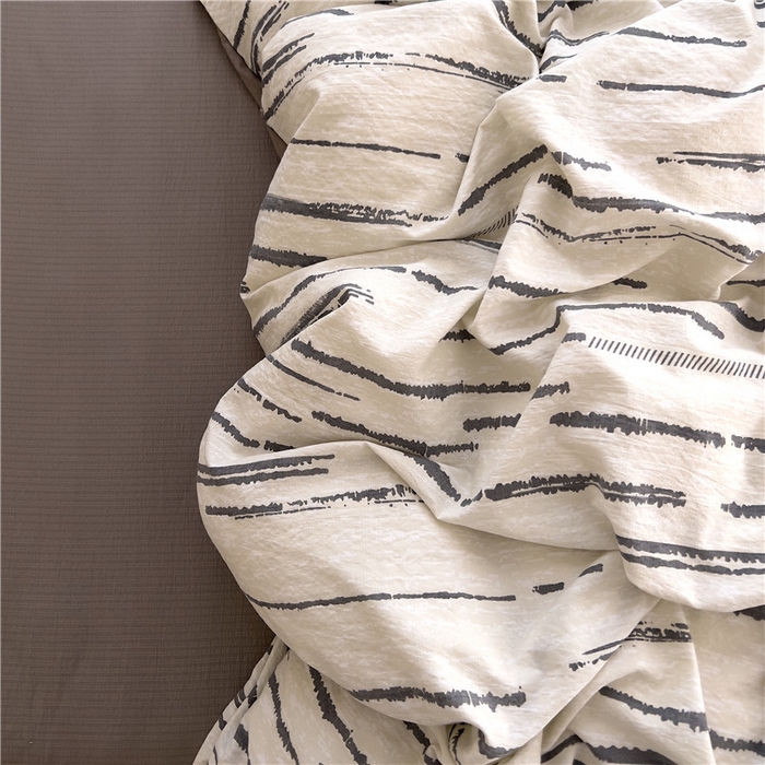 91家纺网 家纺一手货源 找家纺 优品阁 2025新款云感皱皱纱四件套 凯伦