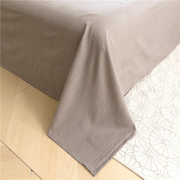 91家纺网 家纺一手货源 找家纺 优品阁 2025新款云感皱皱纱四件套 凯伦