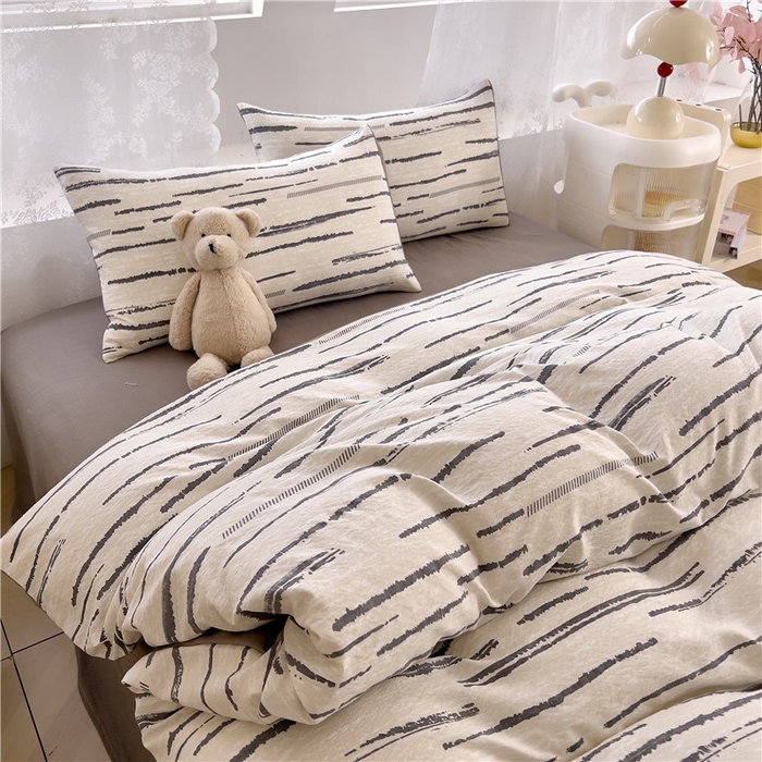 91家纺网 家纺一手货源 找家纺 优品阁 2025新款云感皱皱纱四件套 凯伦