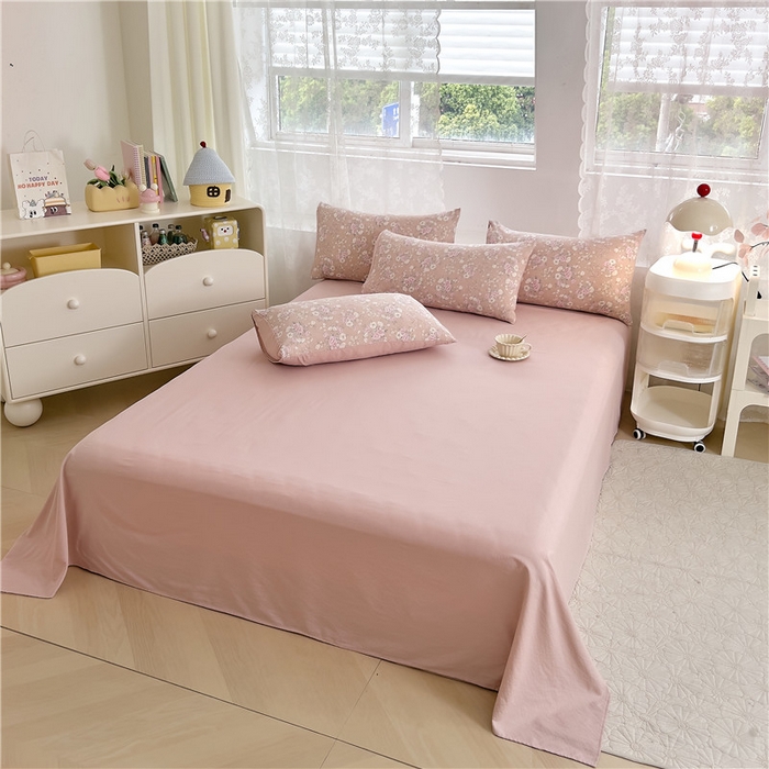 91家纺网 家纺一手货源 找家纺 优品阁 2025新款云感皱皱纱四件套 花样年华