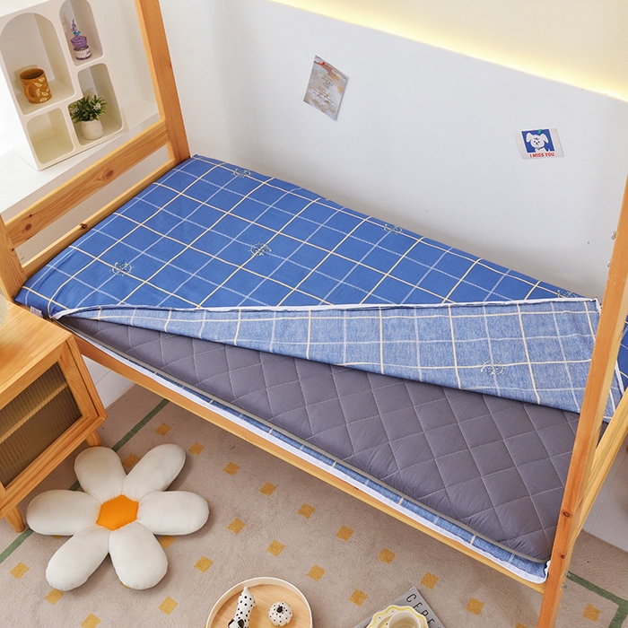 91家纺网 家纺一手货源 找家纺 （总）凌云2025年新品全棉学生宿舍床垫套全包拉链式床笠单件纯棉床罩保护套