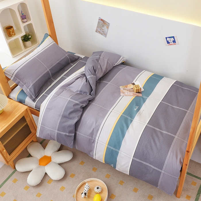 91家纺网 家纺一手货源 找家纺 凌云2025年新品全棉学生宿舍床垫套全包拉链式床笠单件纯棉床罩保护套 波尔兰卡