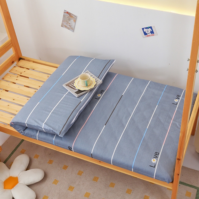 91家纺网 家纺一手货源 找家纺 凌云2025年新品全棉学生宿舍床垫套全包拉链式床笠单件纯棉床罩保护套 雏菊暗恋