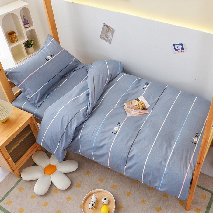 91家纺网 家纺一手货源 找家纺 凌云2025年新品全棉学生宿舍床垫套全包拉链式床笠单件纯棉床罩保护套 雏菊暗恋