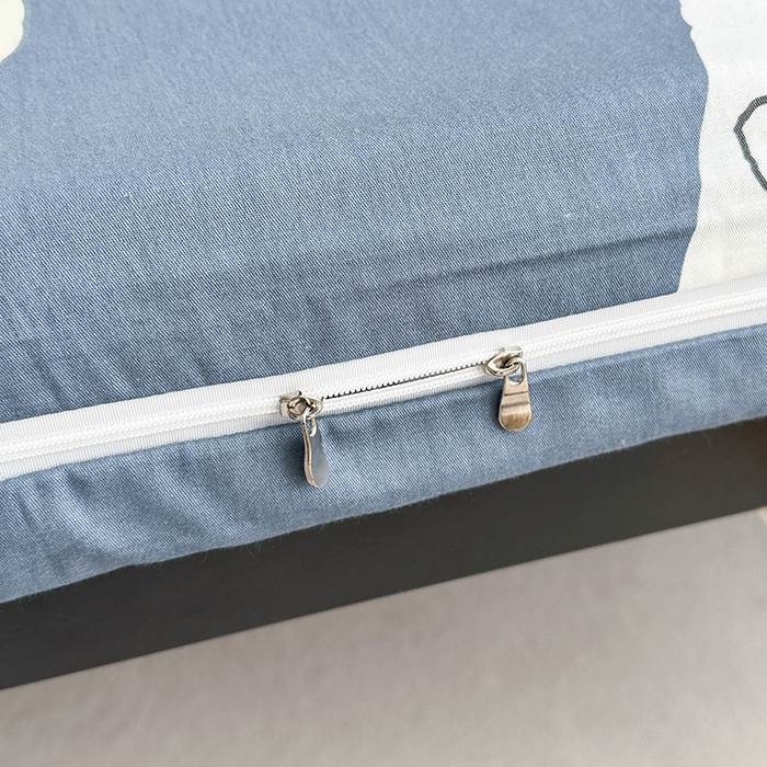 91家纺网 家纺一手货源 找家纺 凌云2025年新品全棉学生宿舍床垫套全包拉链式床笠单件纯棉床罩保护套 酷乐时尚-蓝