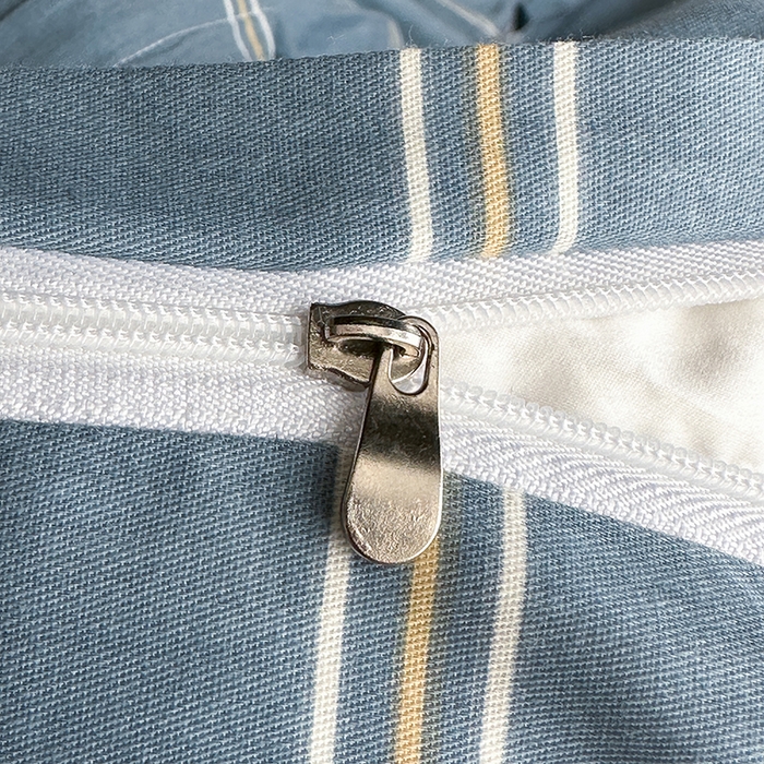 91家纺网 家纺一手货源 找家纺 凌云2025年新品全棉学生宿舍床垫套全包拉链式床笠单件纯棉床罩保护套 绅士蓝