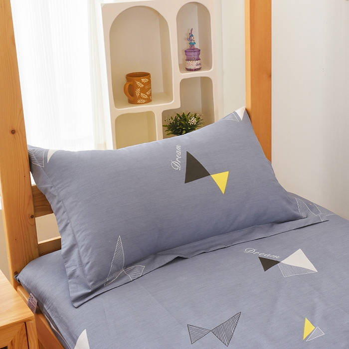 91家纺网 家纺一手货源 找家纺 凌云2025年新品全棉学生宿舍床垫套全包拉链式床笠单件纯棉床罩保护套 英伦时尚